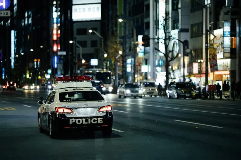 Aksi Polisi Ngebut Dikejar Polisi di Nagasaki
